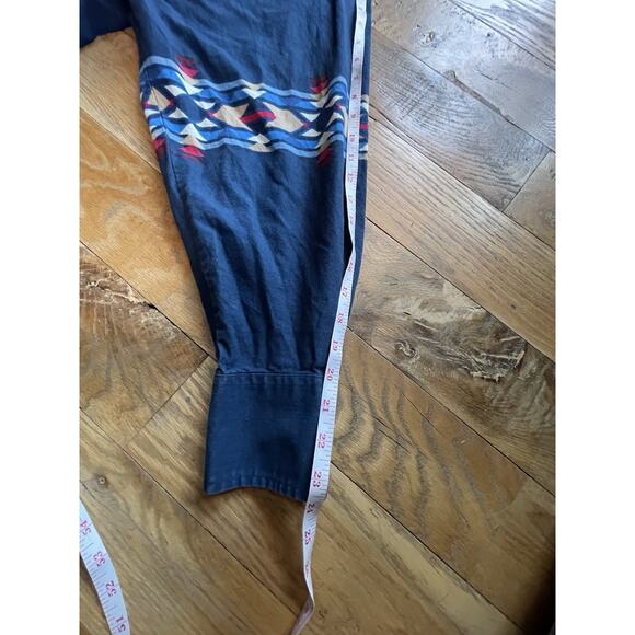 VTG Wrangler Western Shirt Men 2XL Blue Aztec Pearl Snap Rodeo Cowboy Southwest - Picture 9 of 10